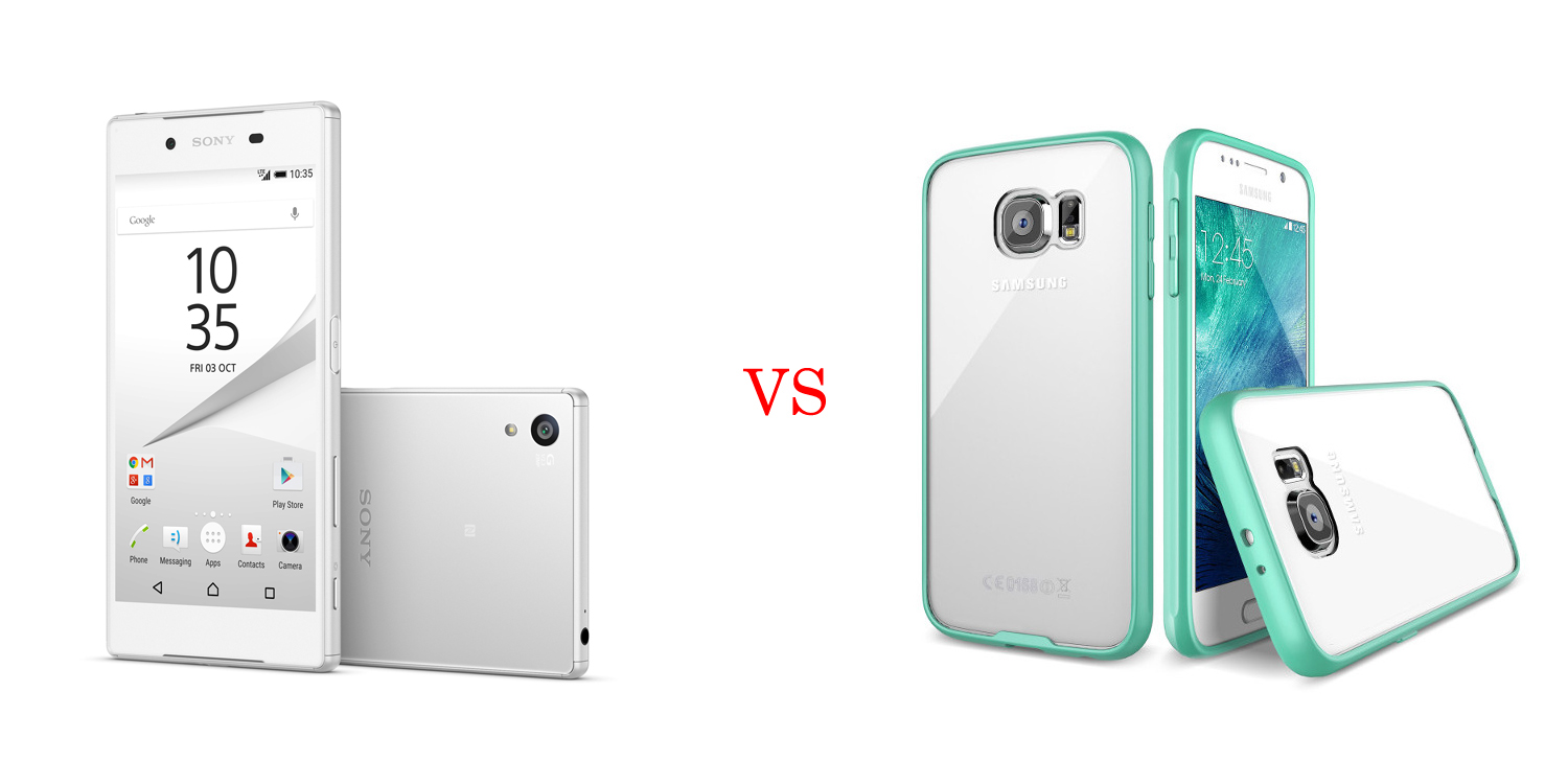 Sony Xperia Z5 versus Samsung Galaxy S6 3